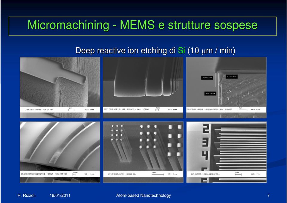 Deep reactive ion