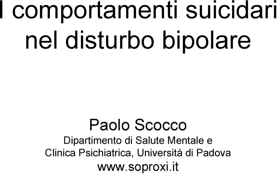 Dipartimento di Salute Mentale e