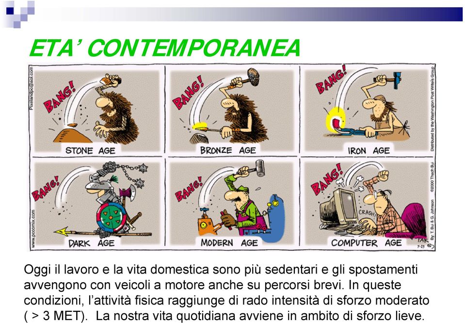 In queste condizioni, l attività fisica raggiunge di rado intensità di