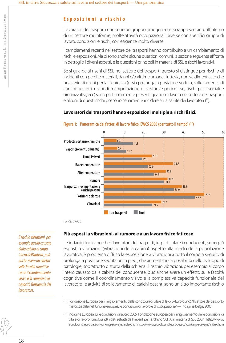 Ma ci sono anche alcune questioni comuni, la sezione seguente affronta in dettaglio i diversi aspetti, e le questioni principali in materia di SSL e rischi lavorativi.