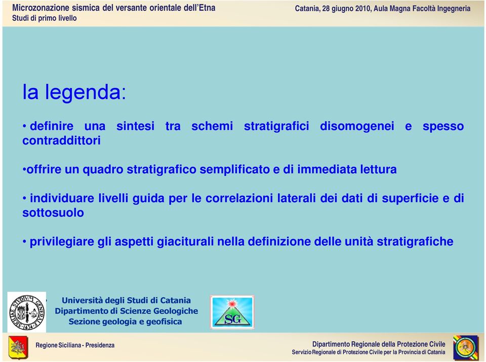 individuare livelli guida per le correlazioni laterali dei dati di superficie e di