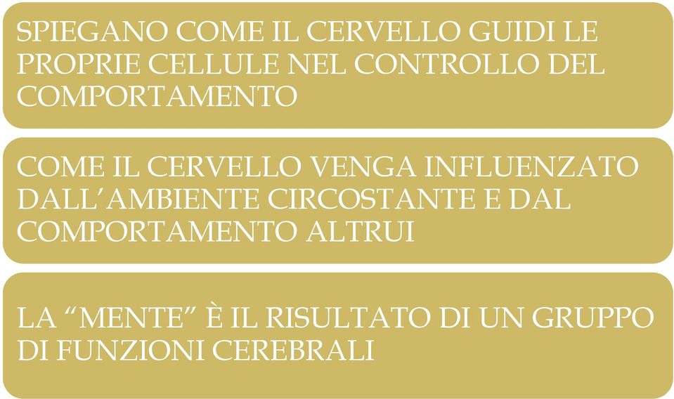 INFLUENZATO DALL AMBIENTE CIRCOSTANTE E DAL COMPORTAMENTO