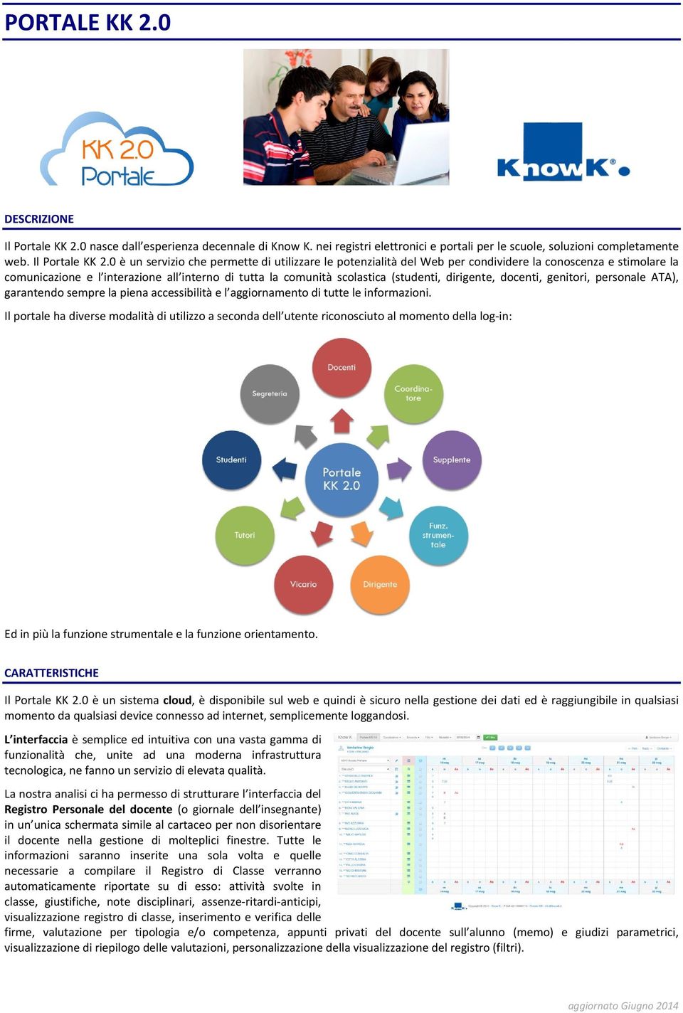 0 è un servizio che permette di utilizzare le potenzialità del Web per condividere la conoscenza e stimolare la comunicazione e l interazione all interno di tutta la comunità scolastica (studenti,