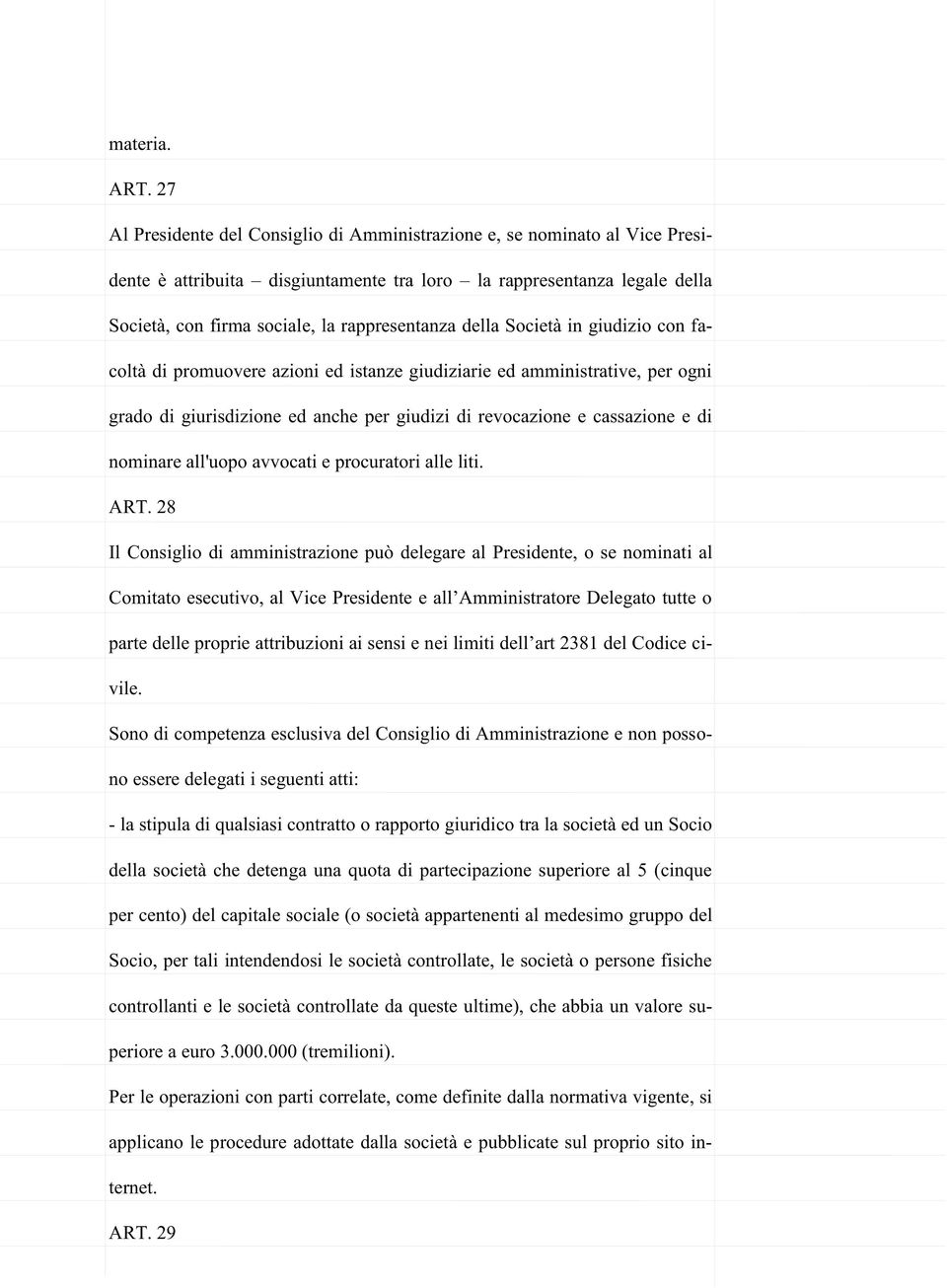 della Società in giudizio con facoltà di promuovere azioni ed istanze giudiziarie ed amministrative, per ogni grado di giurisdizione ed anche per giudizi di revocazione e cassazione e di nominare