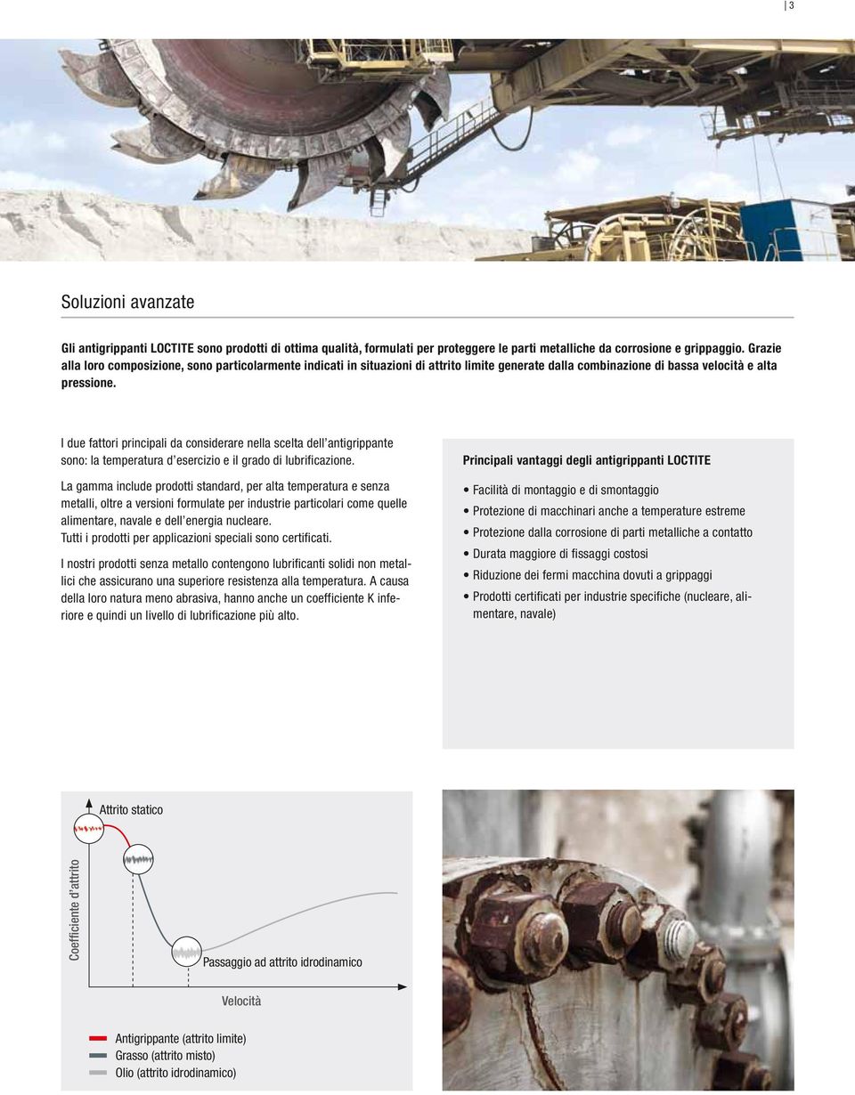 I due fattori principali da considerare nella scelta dell antigrippante sono: la temperatura d esercizio e il grado di lubrificazione.