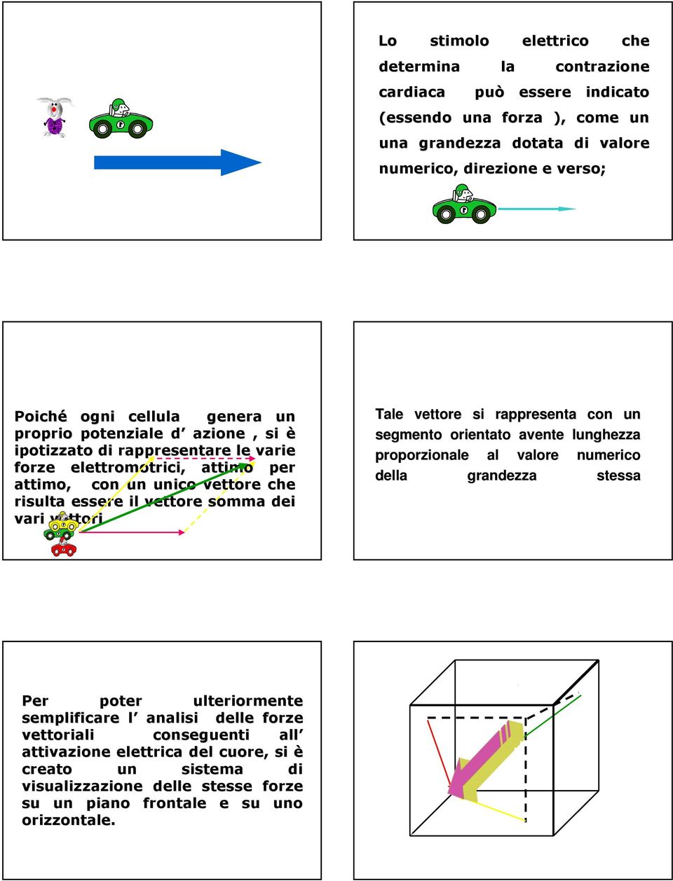 somma dei vari vettori Tale vettore si rappresenta con un segmento orientato avente lunghezza proporzionale al valore numerico della grandezza stessa Per poter ulteriormente