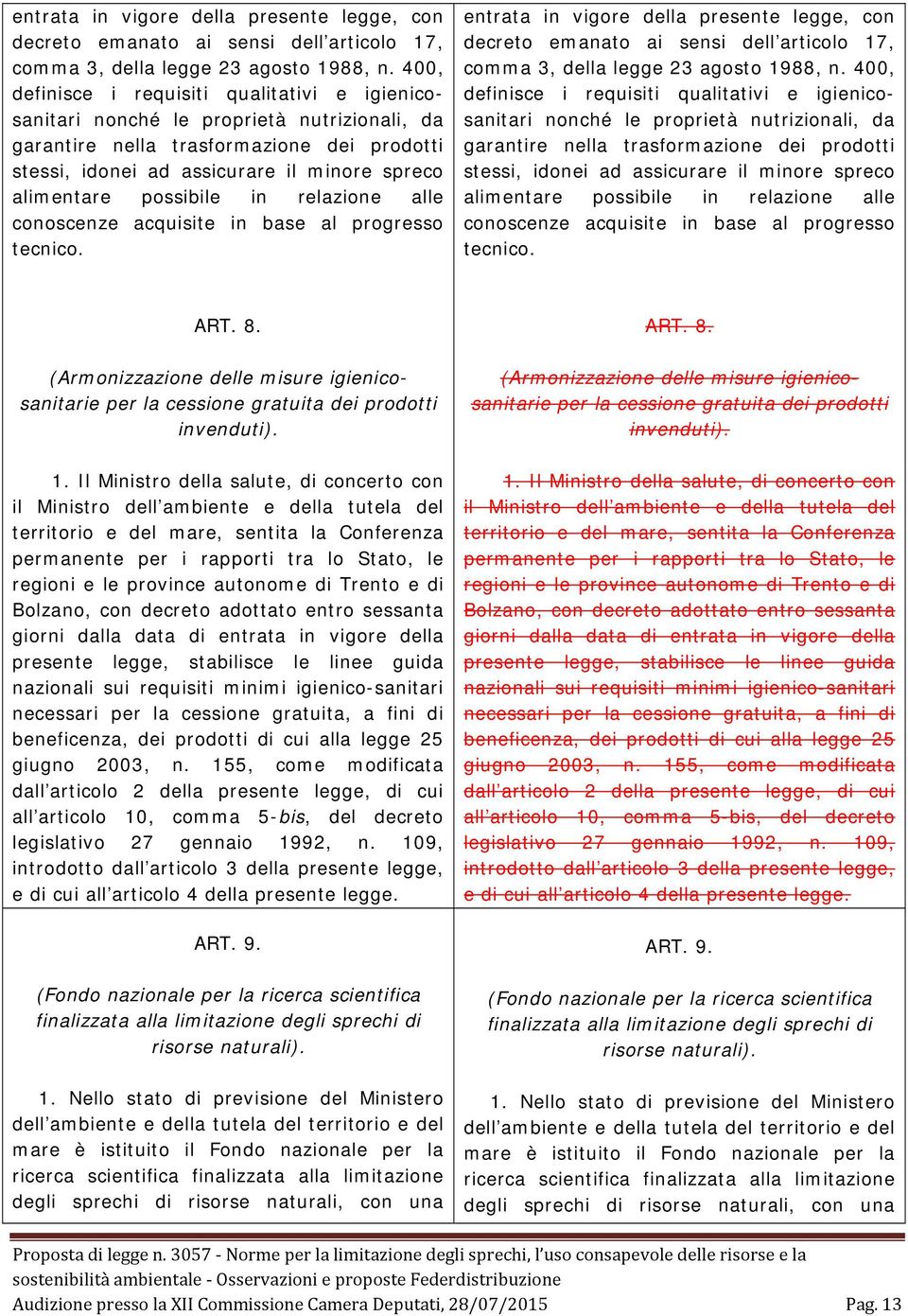 possibile in relazione alle conoscenze acquisite in base al progresso tecnico.   possibile in relazione alle conoscenze acquisite in base al progresso tecnico. ART. 8.