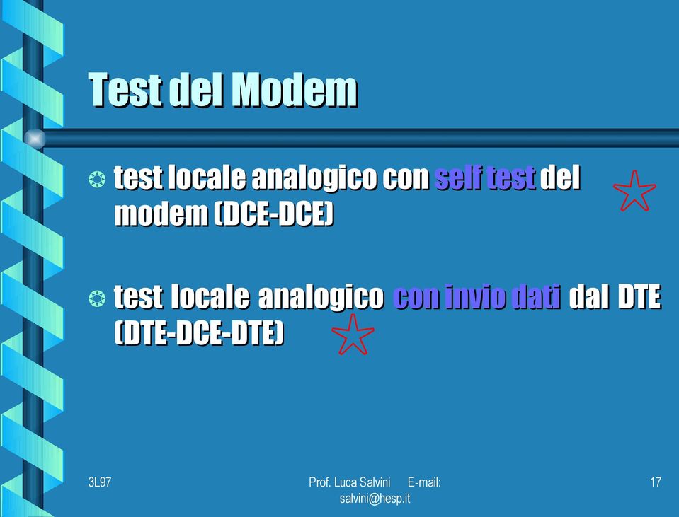 modem (DCE-DCE) test locale