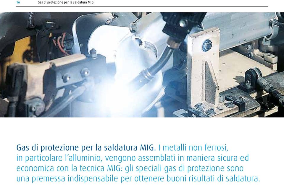 maniera sicura ed economica con la tecnica MIG: gli speciali gas di