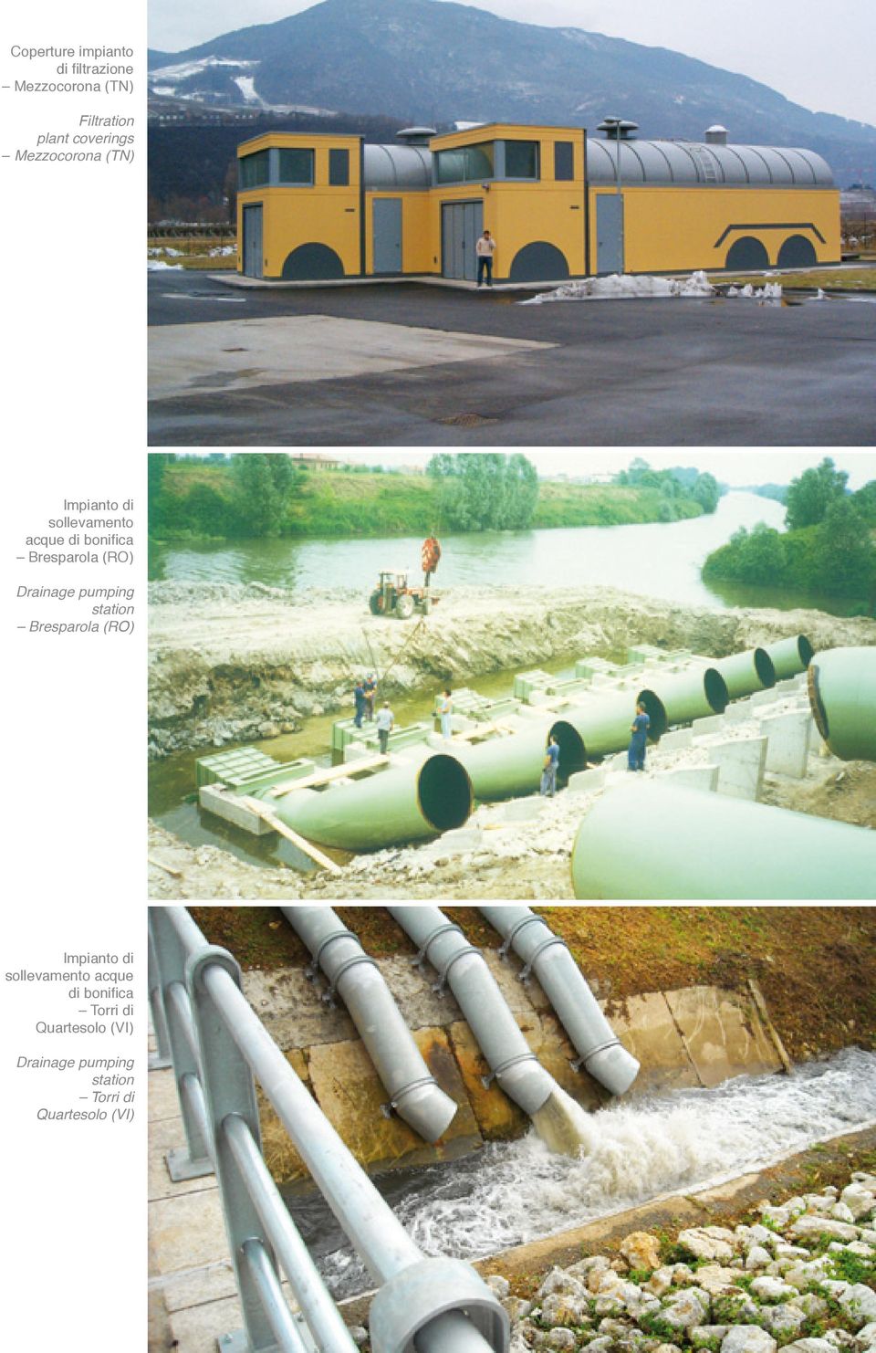 (RO) Drainage pumping station Bresparola (RO) acque di bonifica