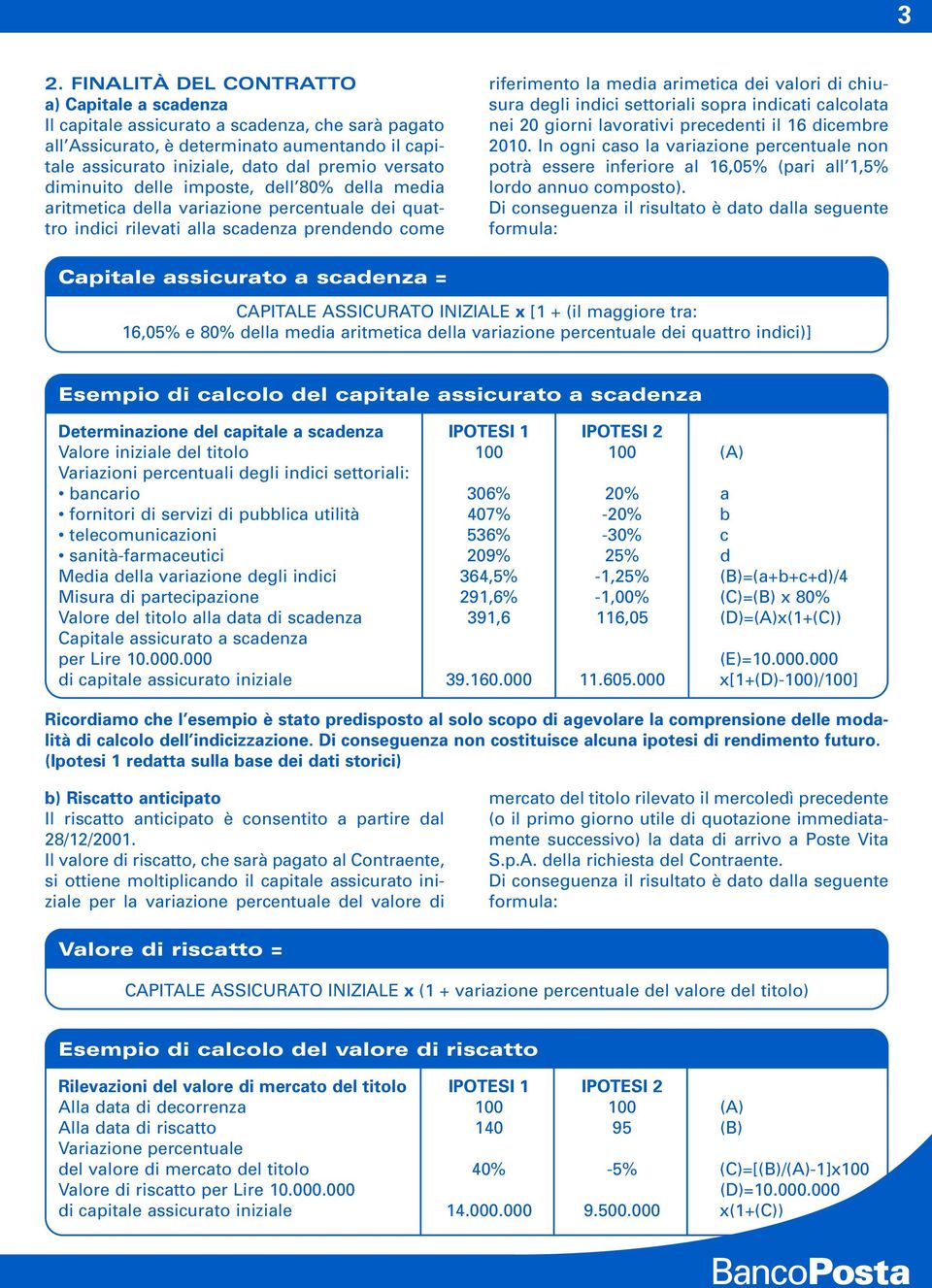 degli indici settoriali sopra indicati calcolata nei 20 giorni lavorativi precedenti il 16 dicembre 2010.