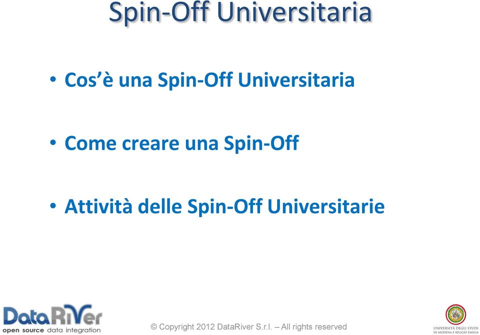 Come creare una Spin-Off