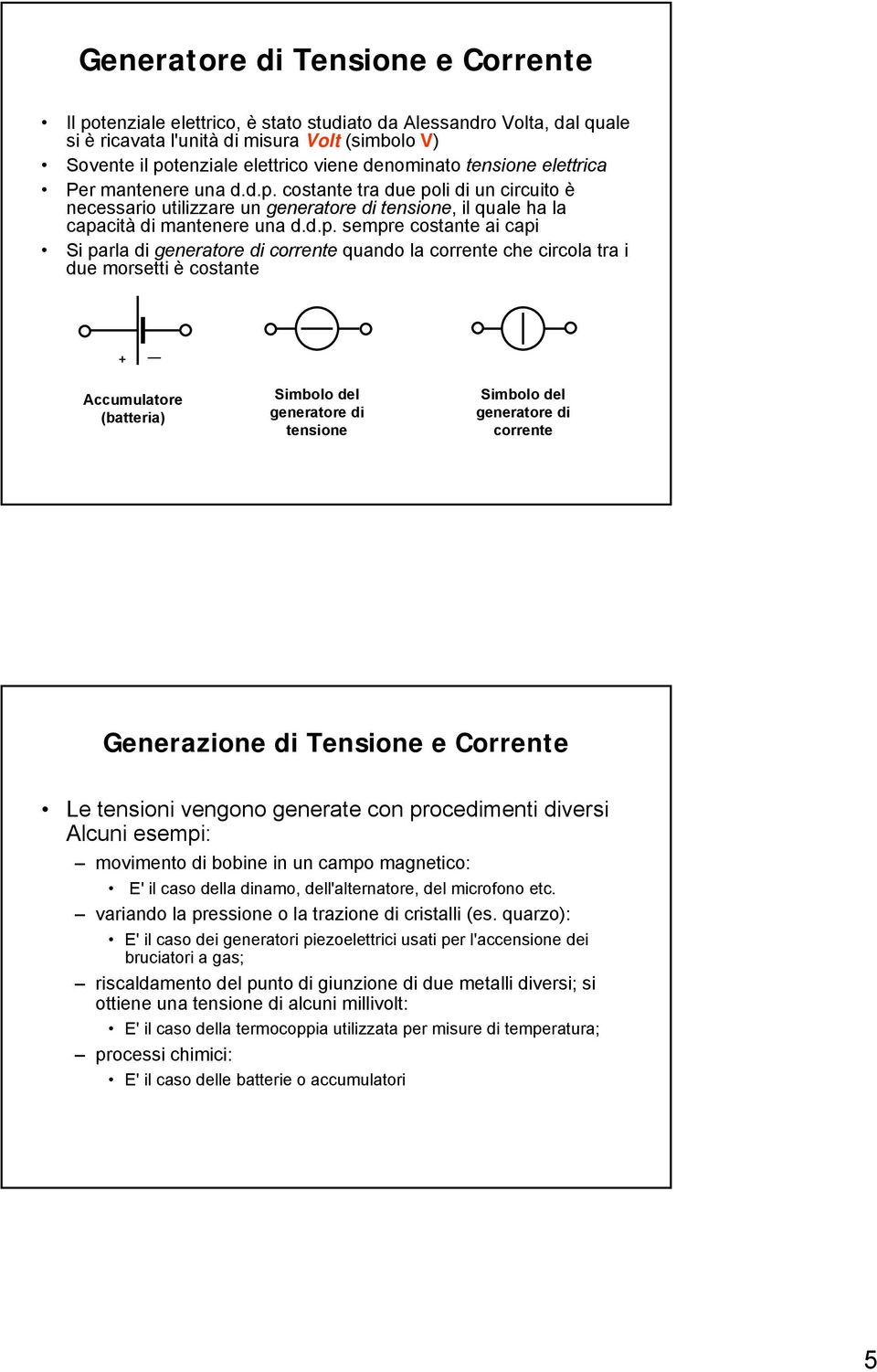 costante tra due po