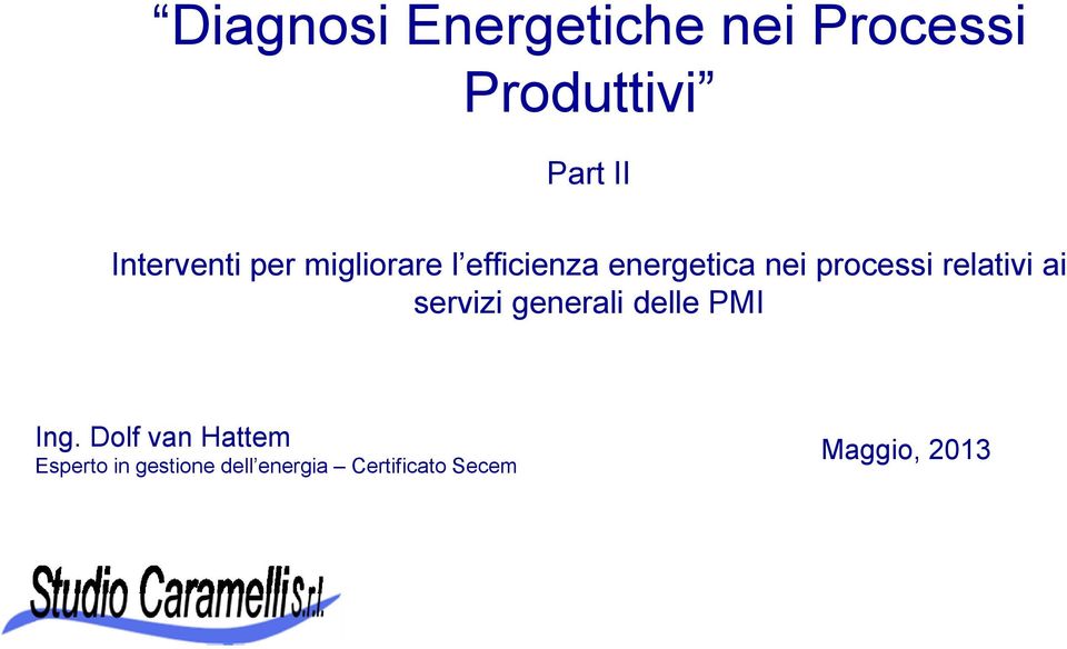 processi relativi ai servizi generali delle PMI Ing.