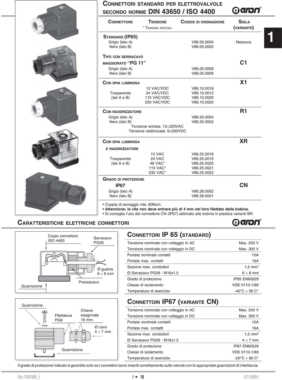 0.002 (lati A e B) 5 VAC/VDC V86.0.0020 230 VAC/VDC V86.0.0022 CON RADDRIZZATORE Grigio (lato A) Nero (lato B) Tensione entrata: 2 220VAC Tensione raddrizzata: 9 200VDC V86.20.0004 V86.20.0002 E RADDRIZZATORE 2 VAC V86.