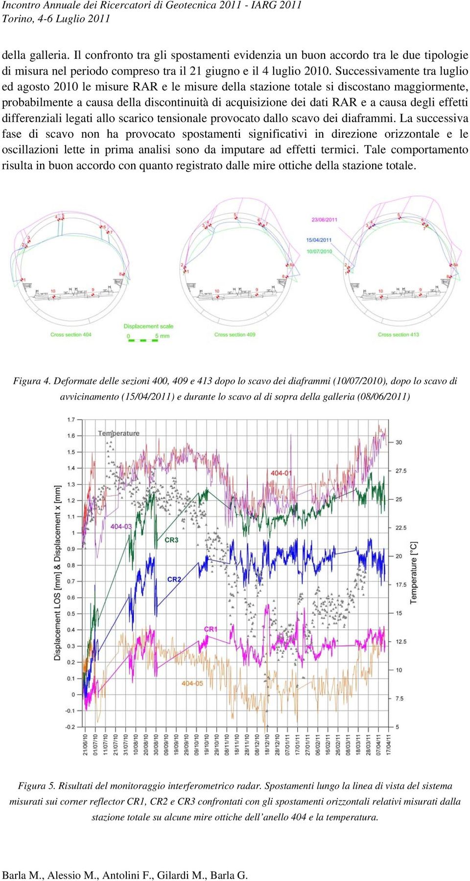 degli effetti differenziali legati allo scarico tensionale provocato dallo scavo dei diaframmi.