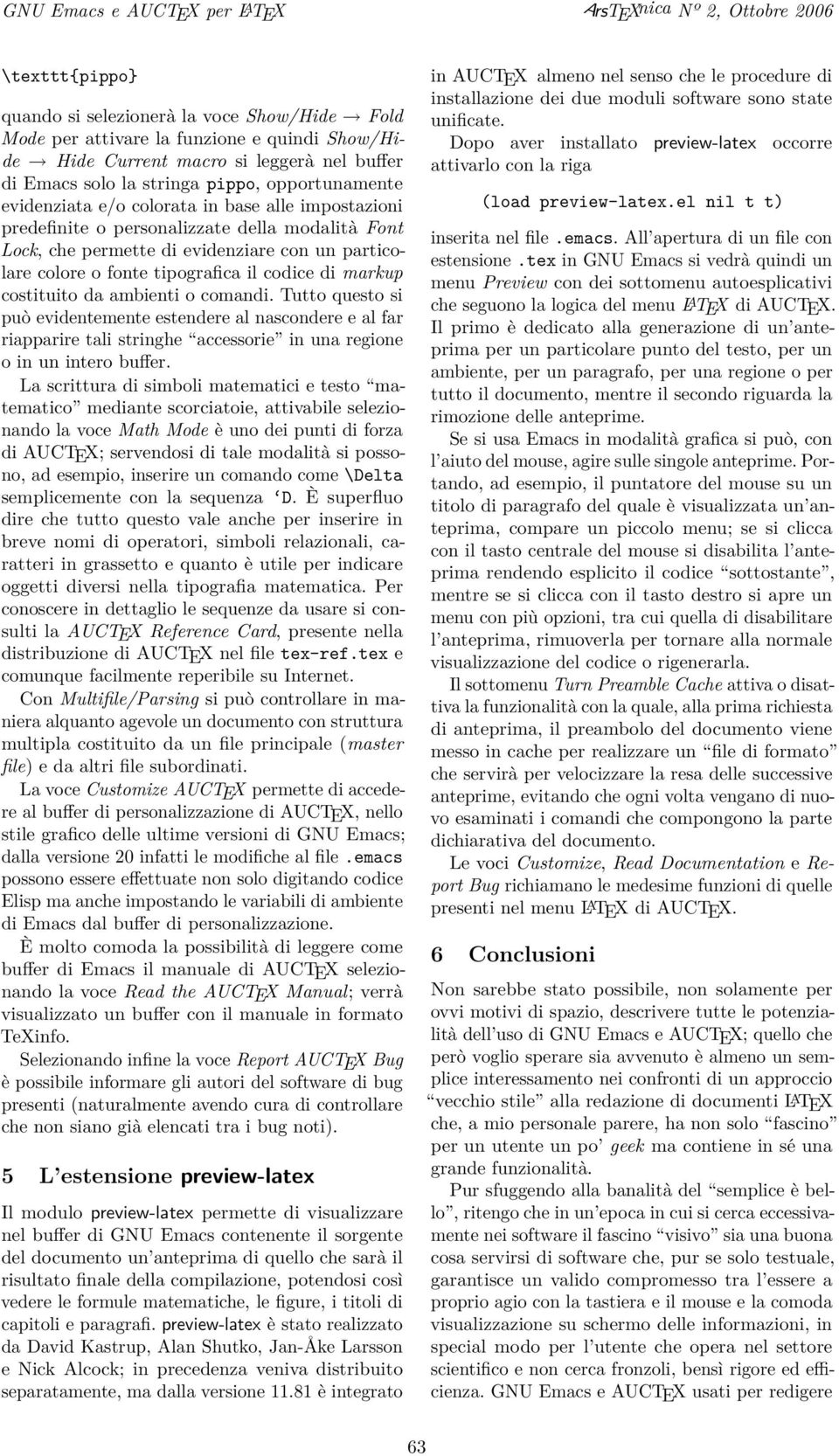 tipografica il codice di markup costituito da ambienti o comandi.