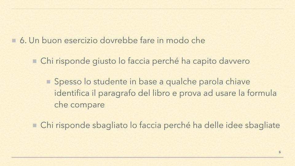 parola chiave identifica il paragrafo del libro e prova ad usare la