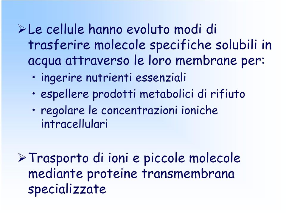 prodotti metabolici di rifiuto regolare le concentrazioni ioniche