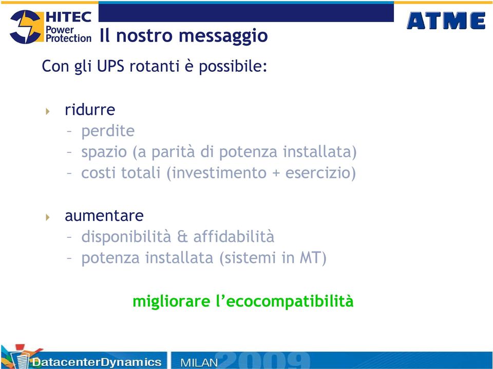 (investimento + esercizio) aumentare disponibilità &