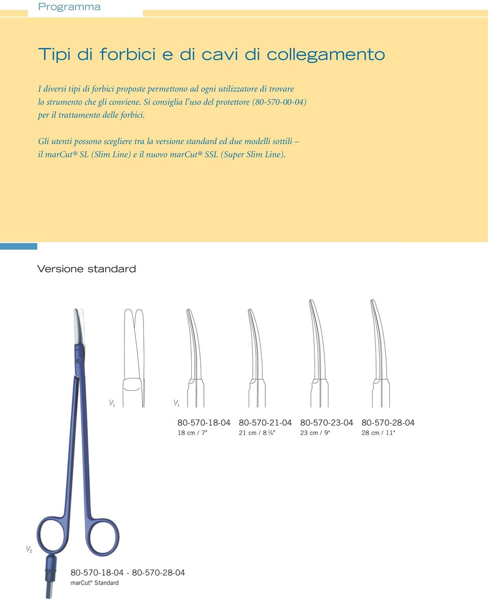 Gli utenti possono scegliere tra la versione standard ed due modelli sottili il marcut SL (Slim Line) e il nuovo marcut SSL (Super Slim