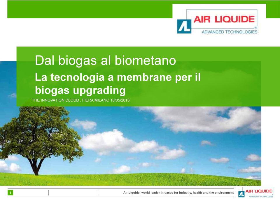 biogas upgrading THE