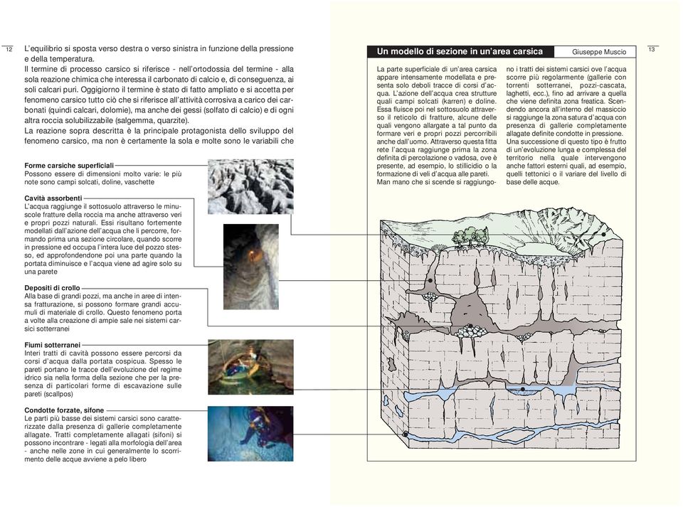 Oggigiorno il termine è stato di fatto ampliato e si accetta per fenomeno carsico tutto ciò che si riferisce all attività corrosiva a carico dei carbonati (quindi calcari, dolomie), ma anche dei