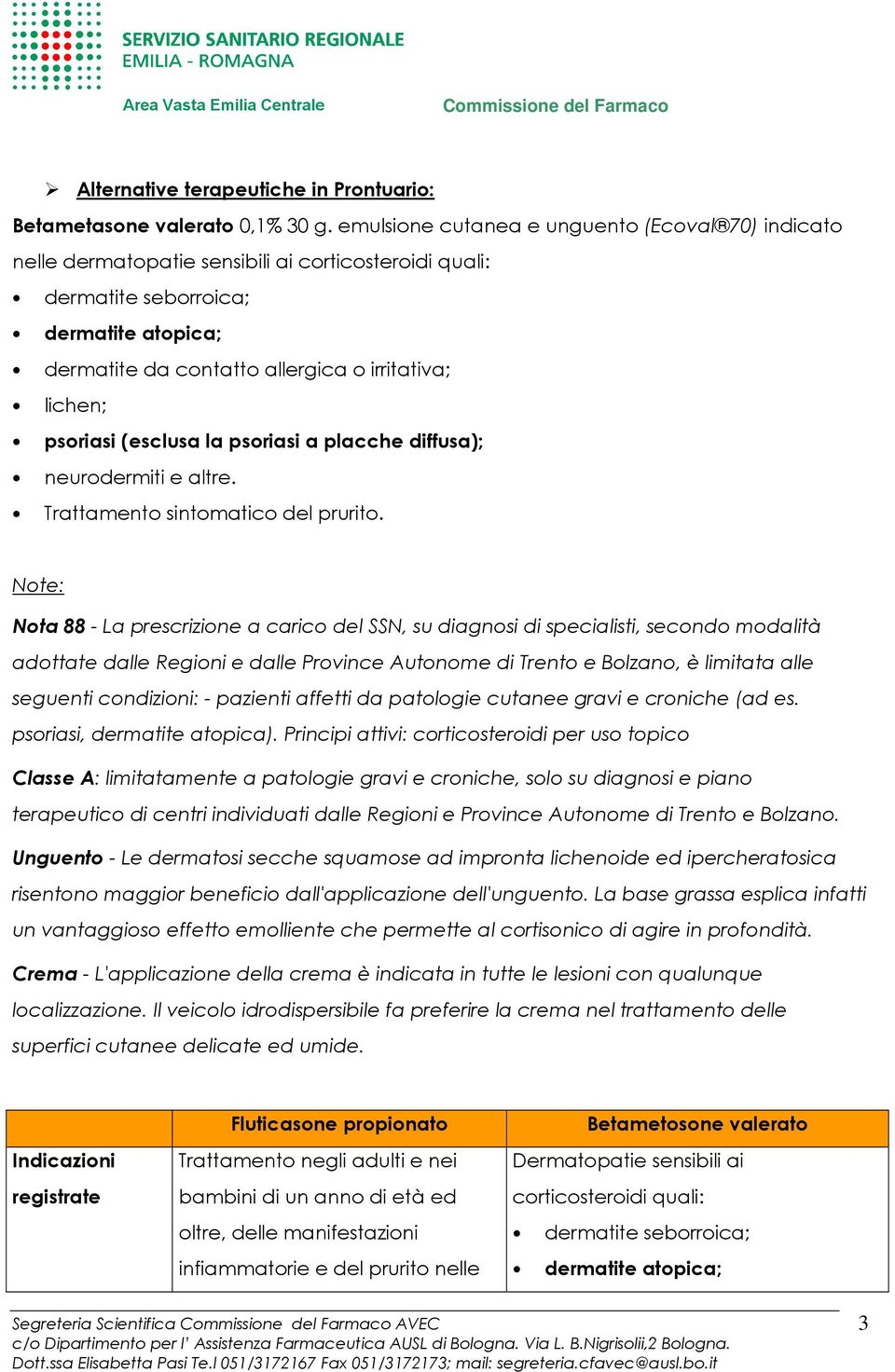 psoriasi (esclusa la psoriasi a placche diffusa); neurodermiti e altre. Trattamento sintomatico del prurito.