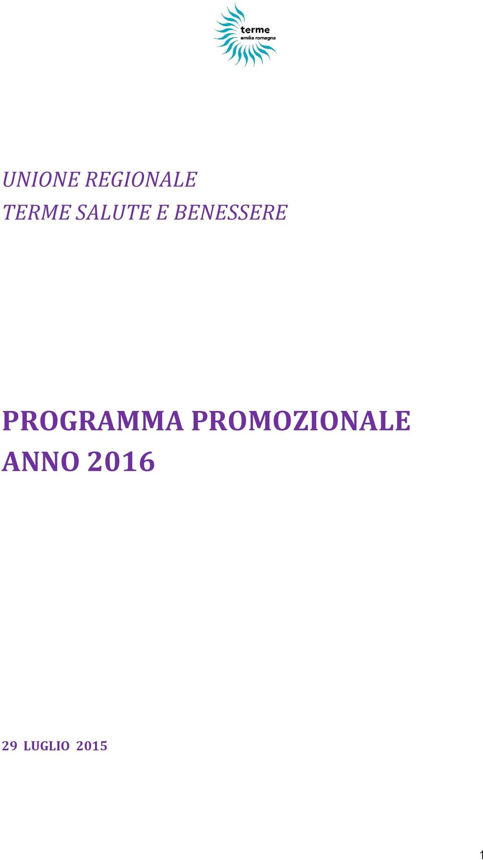 PROGRAMMA PROMOZIONALE