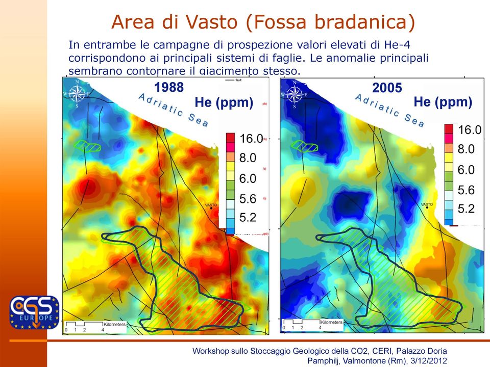 principali sistemi di faglie.