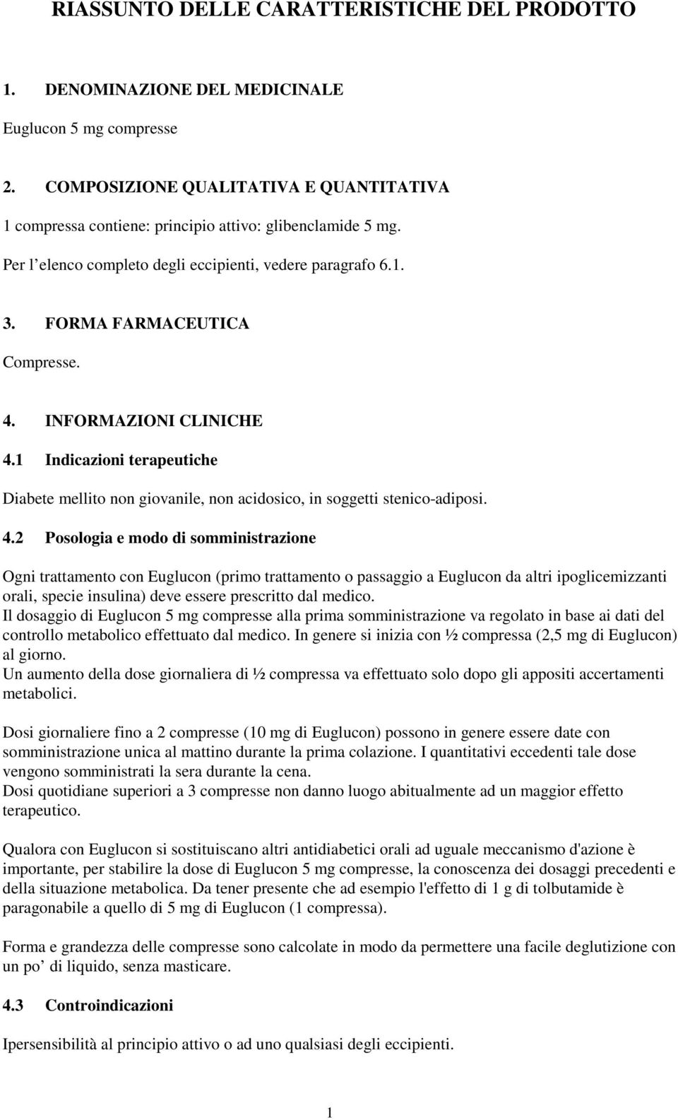 INFORMAZIONI CLINICHE 4.