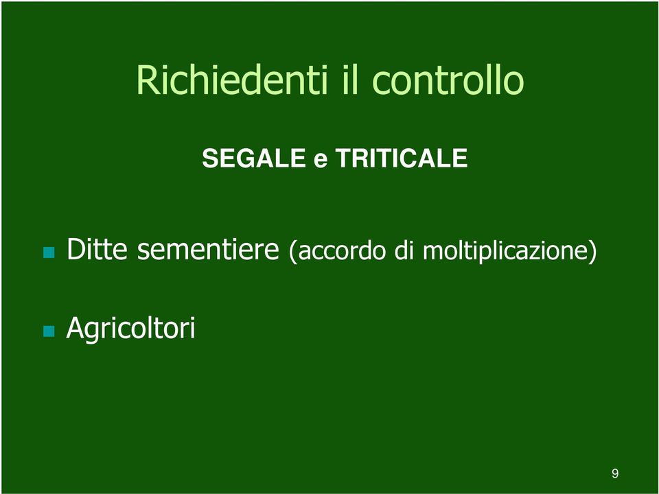 sementiere (accordo di