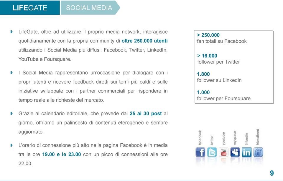 I Social Media rappresentano un occasione per dialogare con i propri utenti e ricevere feedback diretti sui temi più caldi e sulle iniziative sviluppate con i partner commerciali per rispondere in