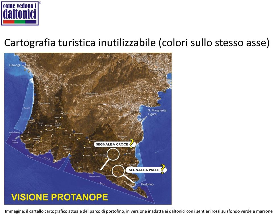 attuale del parco di portofino, in versione inadatta