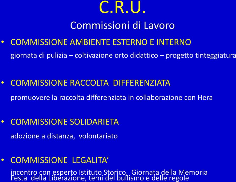 progetto tinteggiatura COMMISSIONE RACCOLTA DIFFERENZIATA promuovere la raccolta differenziata in