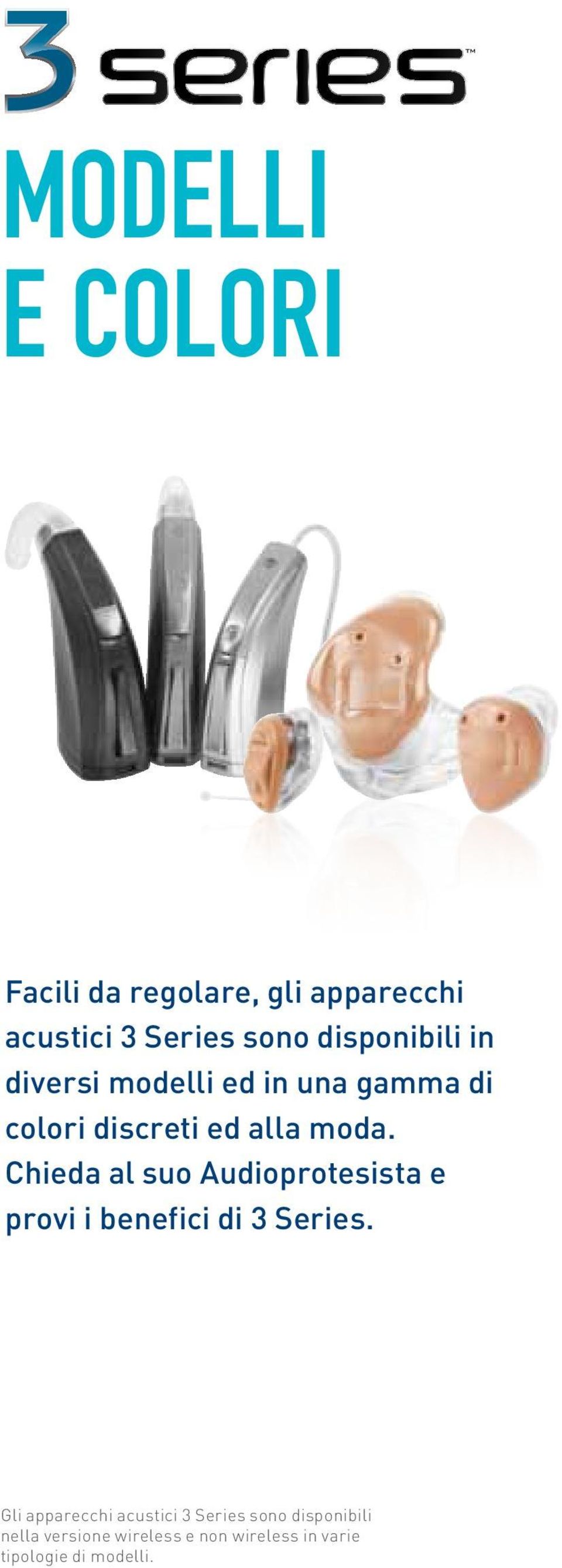 Chieda al suo Audioprotesista e provi i benefici di 3 Series.