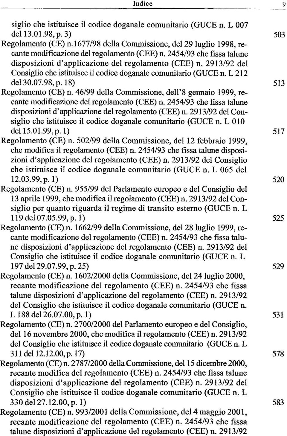 502/99 della Commissione, del 12 febbraio 1999, ehe modifica il regolamento (CEE) n. 2454/93 ehe fissa talune disposizioni d'applicazione del regolamento (CEE) n.