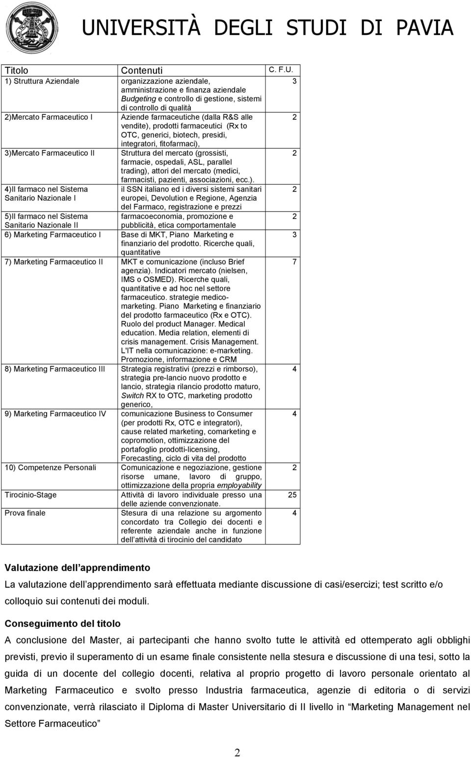 (dalla R&S alle vendite), prodotti farmaceutici (Rx to OTC, generici, biotech, presidi, integratori, fitofarmaci), )Mercato Farmaceutico II Struttura del mercato (grossisti, farmacie, ospedali, ASL,