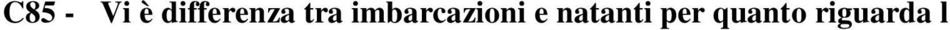 B la polizza e contrassegno d assicurazione (Responsabilità civile) è obbligatoria solo per le imbarcazioni di qualsiasi potenza fiscale.