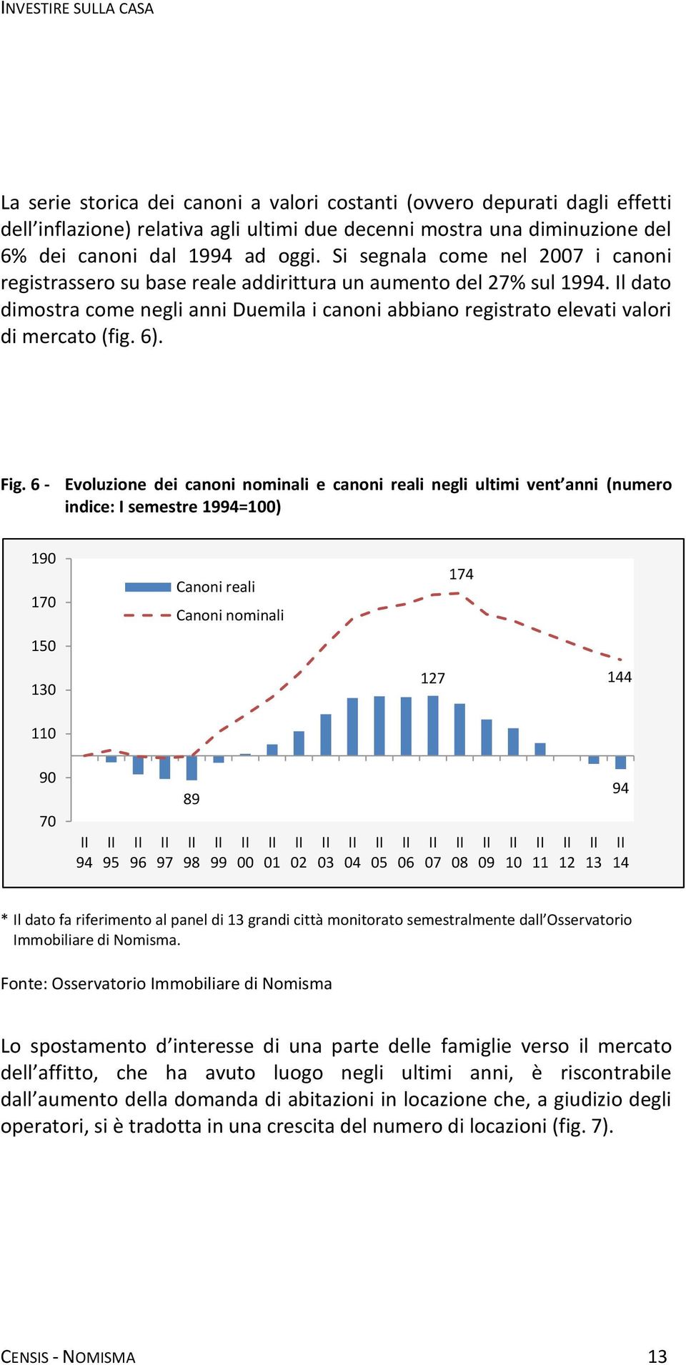 Il dato dimostra come negli anni Duemila i canoni abbiano registrato elevati valori di mercato (fig. 6). Fig.