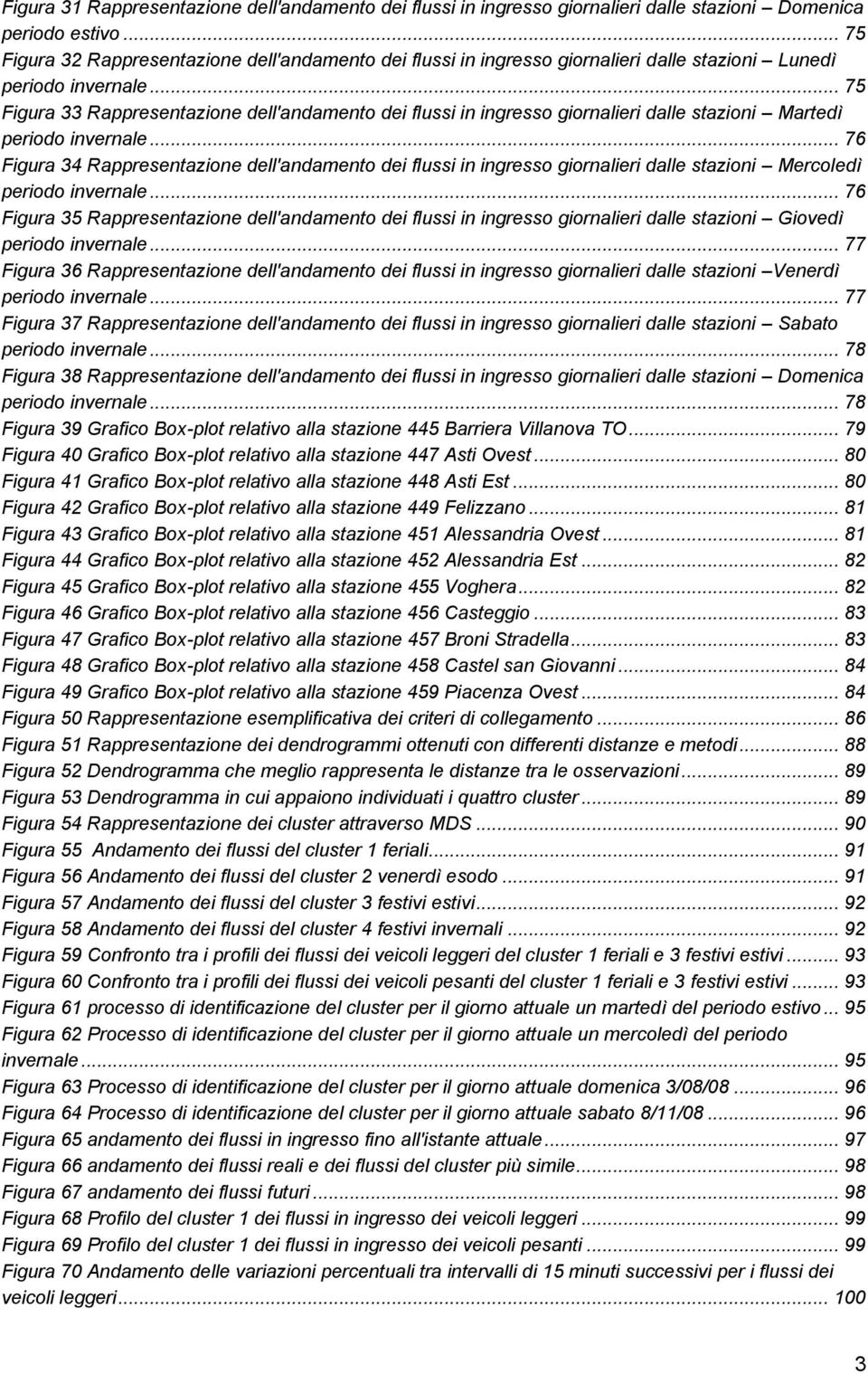 .. 75 Figura 33 Rappresentazione dell'andamento dei flussi in ingresso giornalieri dalle stazioni Martedì periodo invernale.