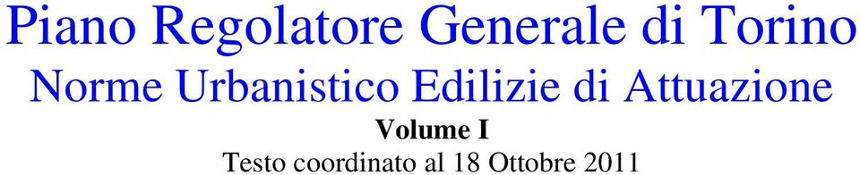 Edilizie di Attuazione Volume