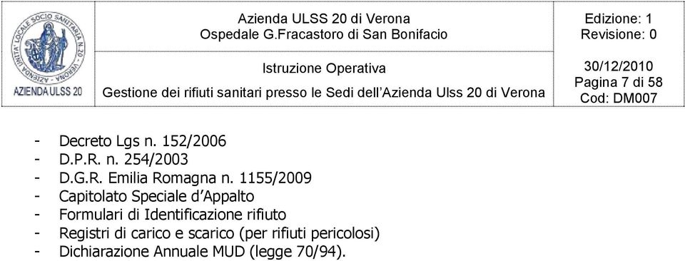 1155/2009 - Capitolato Speciale d Appalto - Formulari di