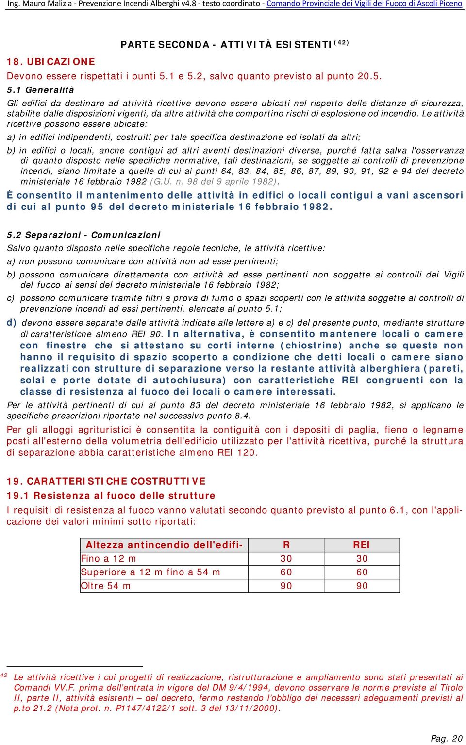 2, salvo quanto previsto al punto 20.5. 5.