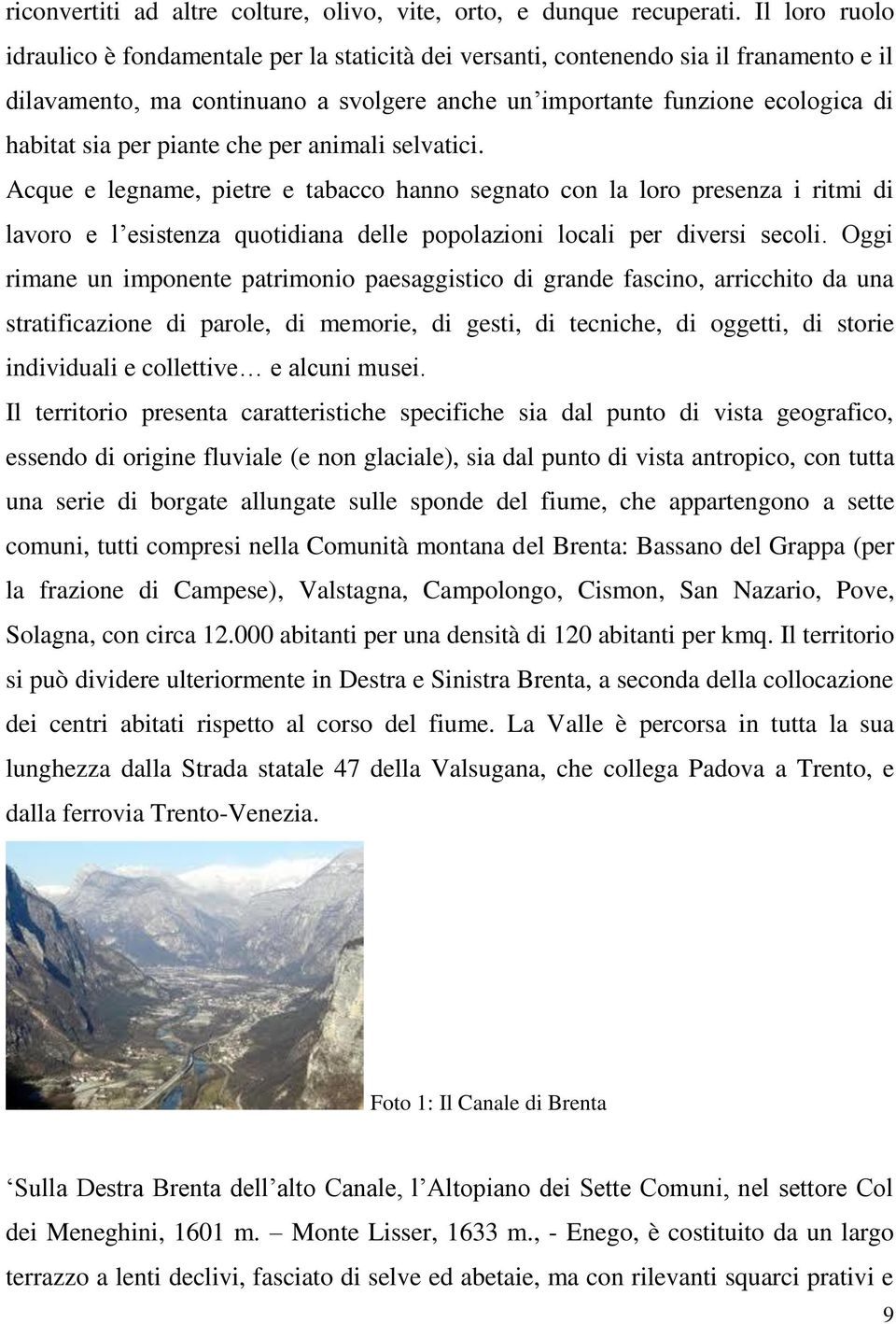 piante che per animali selvatici. Acque e legname, pietre e tabacco hanno segnato con la loro presenza i ritmi di lavoro e l esistenza quotidiana delle popolazioni locali per diversi secoli.