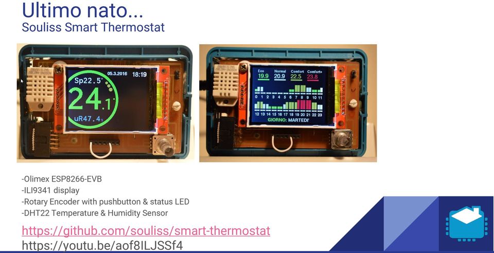 display -Rotary Encoder with pushbutton & status LED