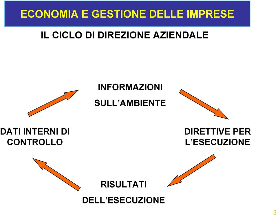 INTERNI DI CONTROLLO DIRETTIVE PER