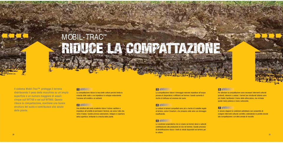 1 La compattazione riduce la resa delle colture perché limita la crescita delle radici e ne impedisce lo sviluppo ostacolando l accesso all umidità e ai nutrienti.