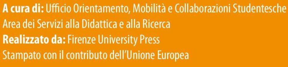 Didattica e alla Ricerca Realizzato da: Firenze