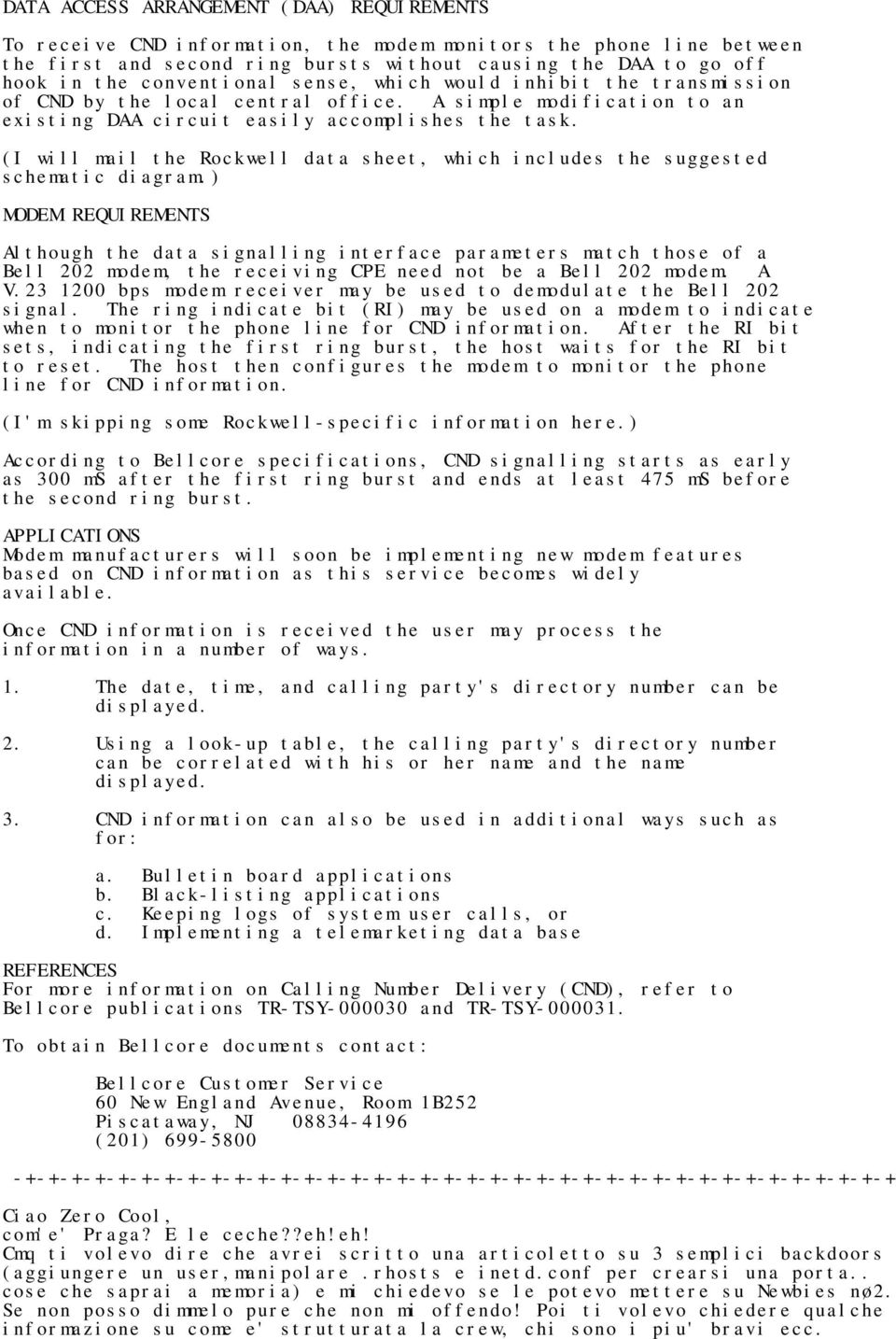 (I will mail the Rockwell data sheet, which includes the suggested schematic diagram.